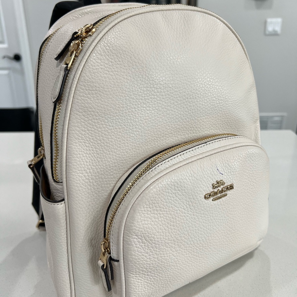 Coach Cream Backpack